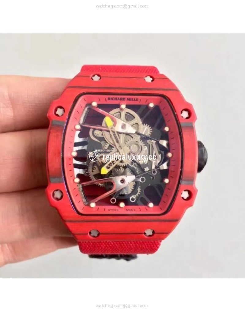 Richard Mille RM27-02 KV Red Forged Carbon Red & Skeleton 