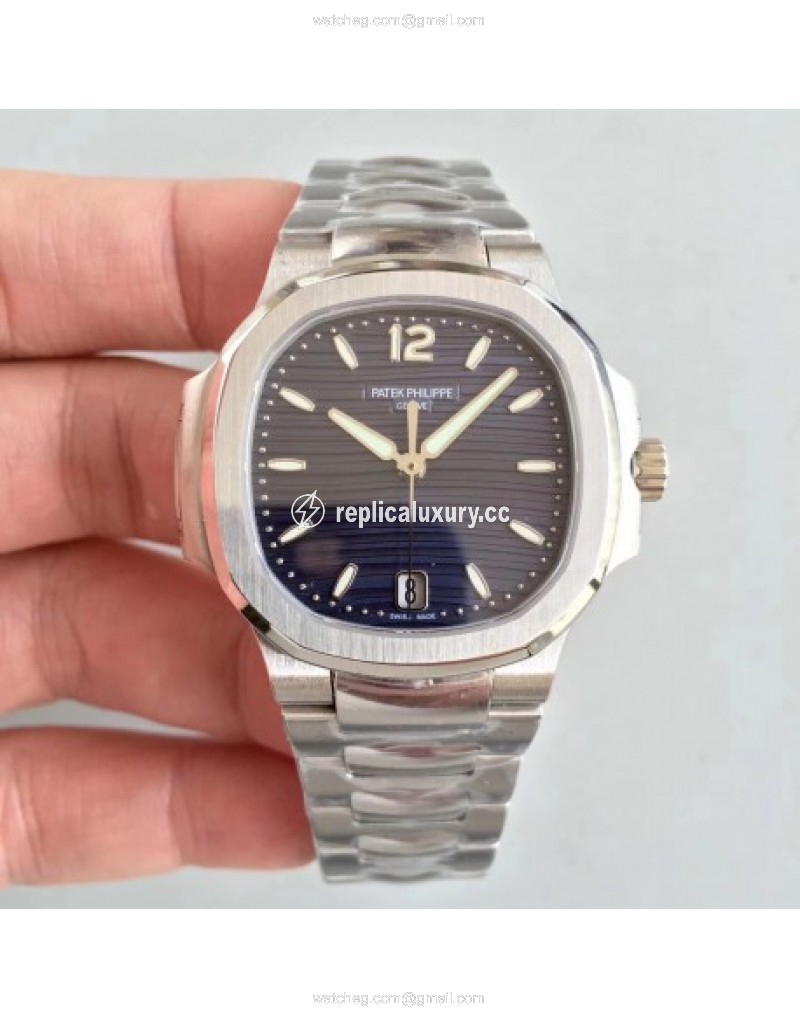 Patek Philippe Nautilus Ladies 7118/1A-001 PF Stainless Steel Blue 