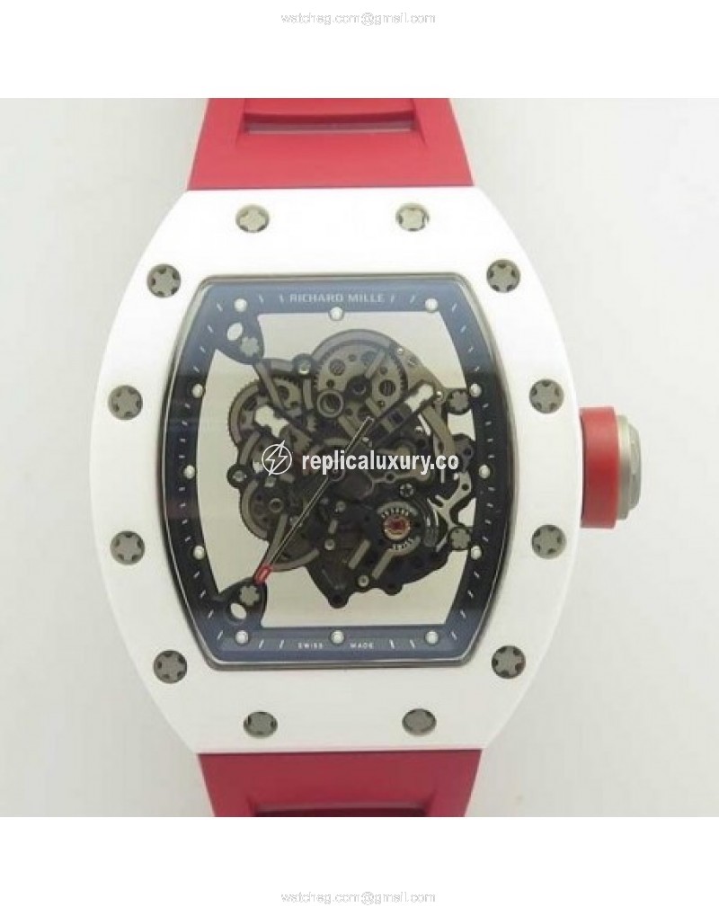 Richard Mille RM055 KV V2 White Ceramic Skeleton 