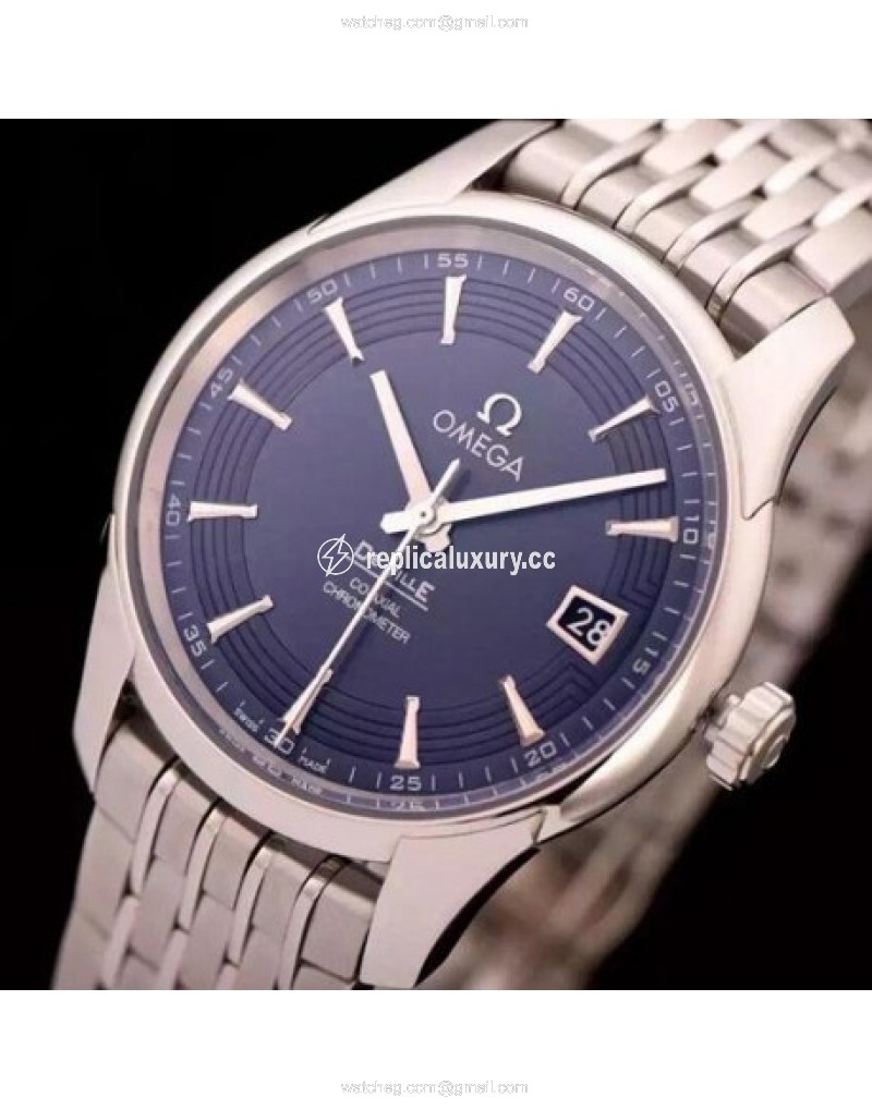 Omega De Ville 41MM Stainless Steel Blue 