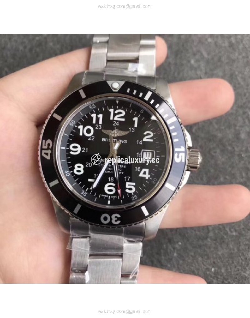 Breitling Superocean II 44MM A17392D7/BD68 GF Stainless Steel Black 