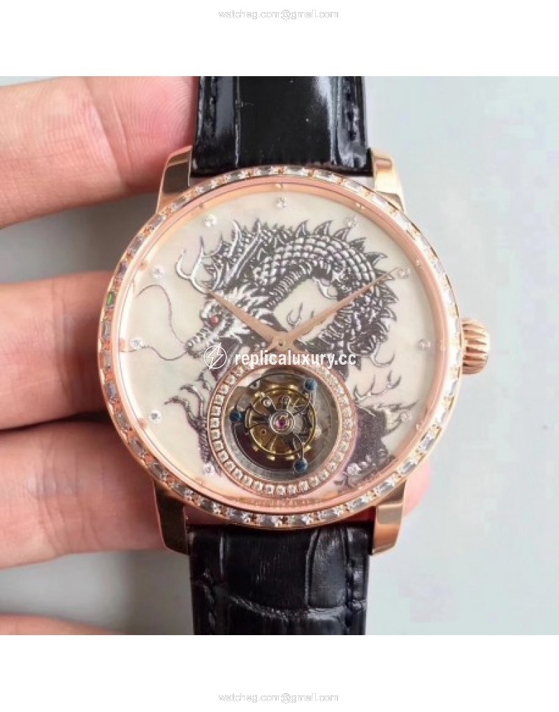 Vacheron Constantin Patrimony Tourbillon Noob Rose Gold & Diamonds Dragon 