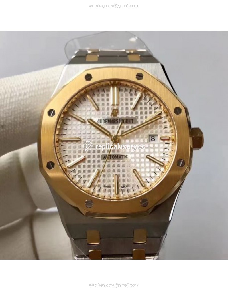 Audemars Piguet Royal Oak 15400 JF Stainless Steel & Yellow Gold Silver 