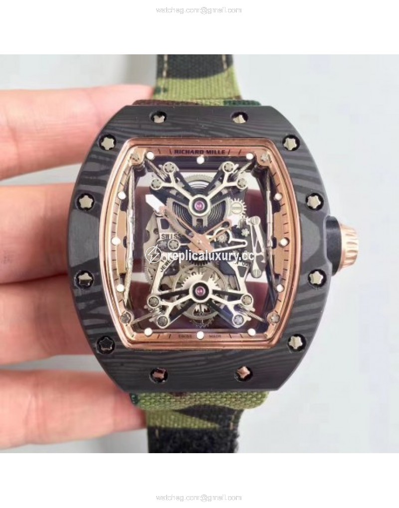 Richard Mille RM50-27-01 NTPT KV Black Forged Carbon Gold & Skeleton 