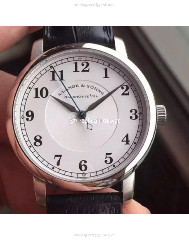 A. Lange & Sohne Saxonia Stainless Steel White 