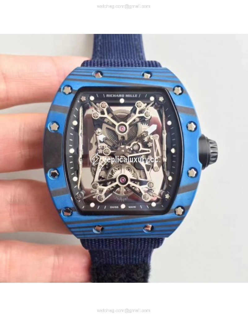 Richard Mille RM50-27-01 NTPT KV Blue Forged Carbon Black & Skeleton 