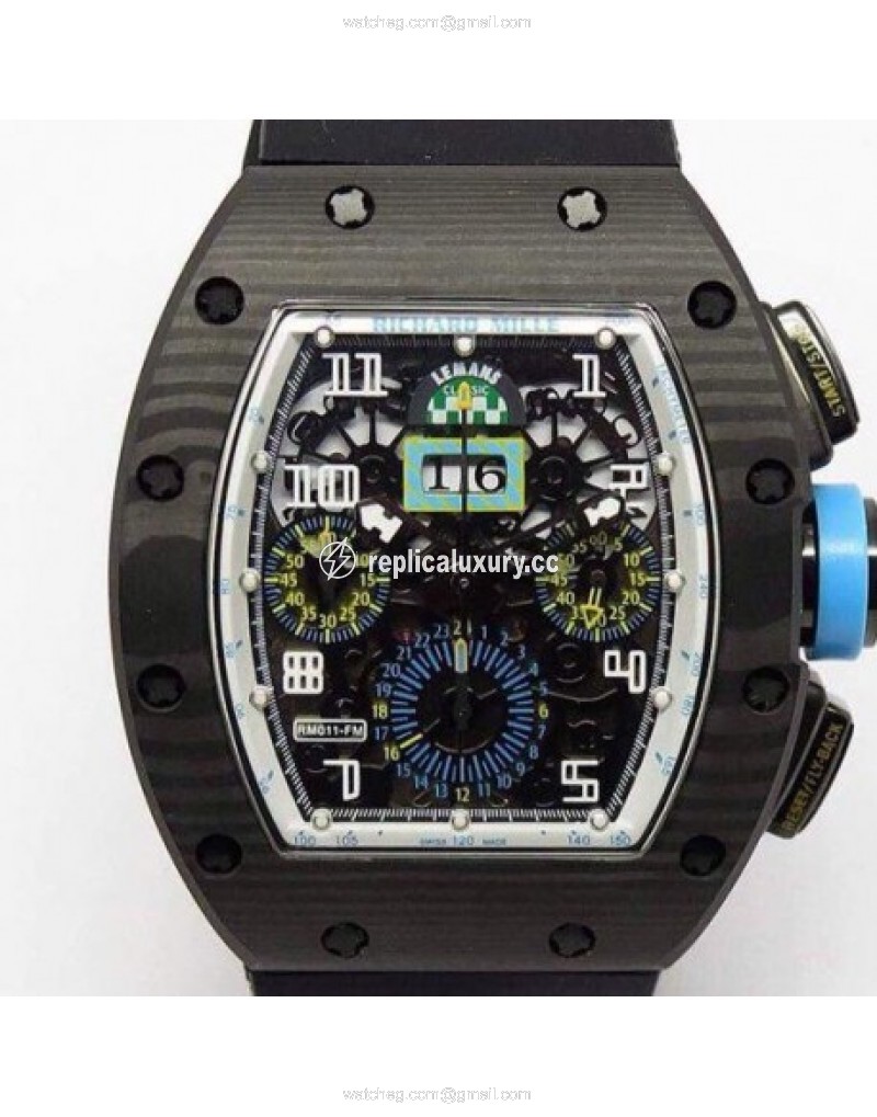 Richard Mille RM011-FM Felipe Massa Chronograph Forged Carbon Blue 