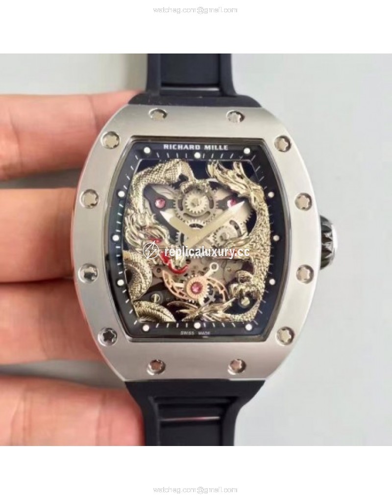 Richard Mille RM57-01 Jackie Chan Stainless Steel Silver 