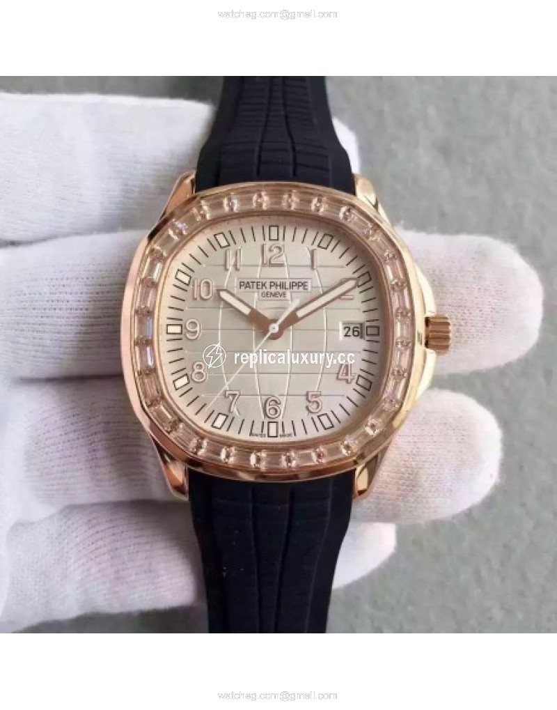 Patek Philippe Aquanaut Ladies 5069R MK Rose Gold & Diamonds Gold 