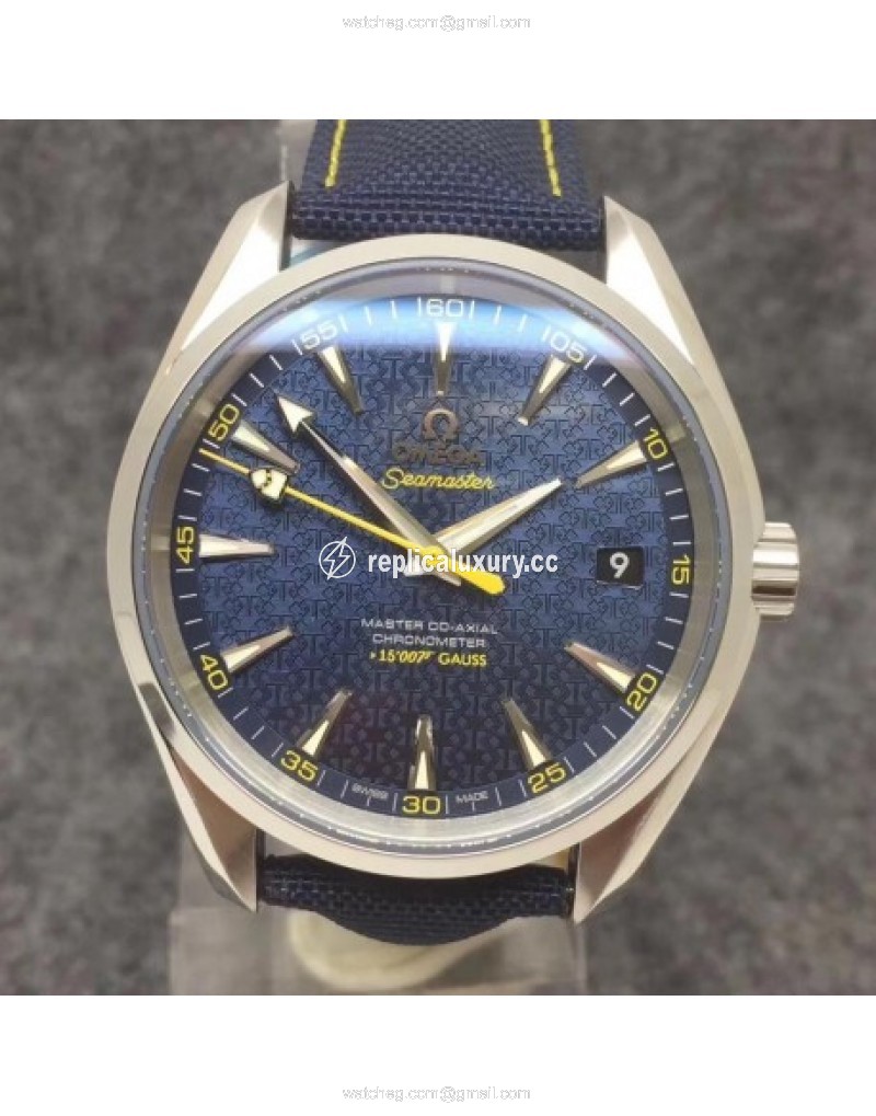 Omega Seamaster Aqua Terra 150M James Bond 007 Spectre 231.10.42.21.03.004 VS Stainless Steel Blue 