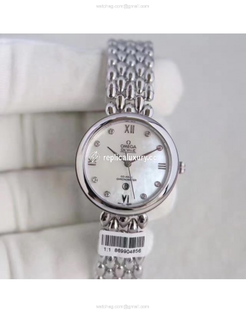 Omega De Ville Dewdrop 424.50.33.20.05.002 XF Stainless Steel Mother Of Pearl 