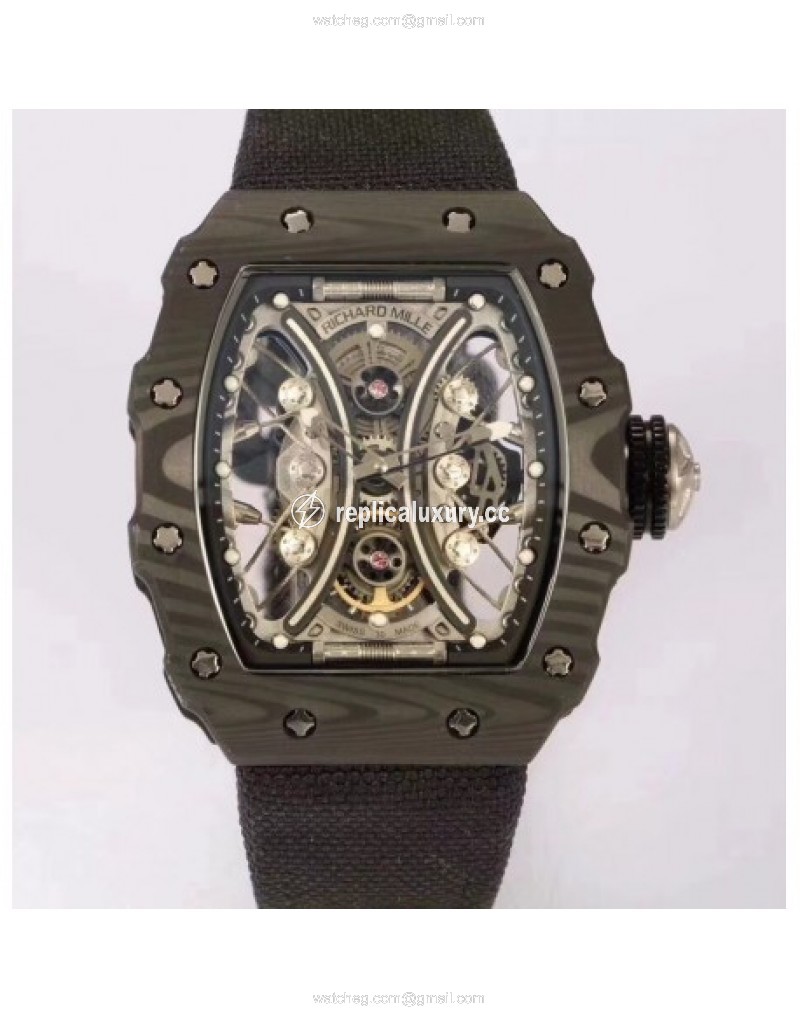 Richard Mille RM53-01 Tourbillon Pablo Mac Donough KV Forged Carbon Skeleton White 