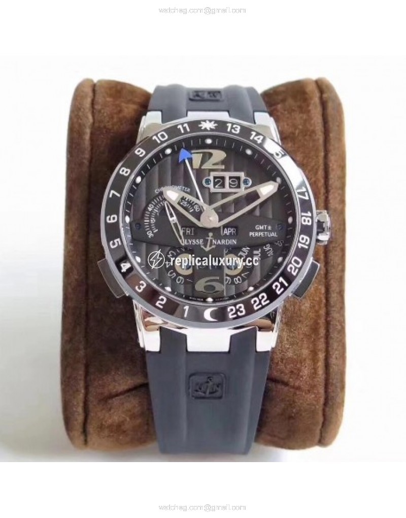 Ulysse Nardin El Toro GMT +/- Perpetual Calendar 320-00-3 TWA Stainless Steel Black 