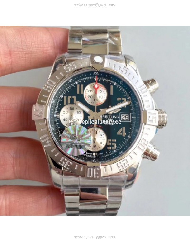 Breitling Avenger II Automatic Chronograph A1338111/BC33SS GF Stainless Steel Black 