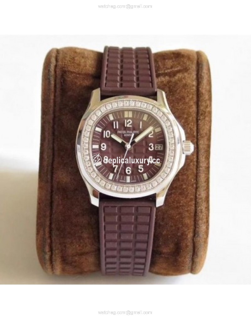Patek Philippe Aquanaut Luce Ladies 5067A-023 Noob Stainless Steel & Diamonds Chocolate 
