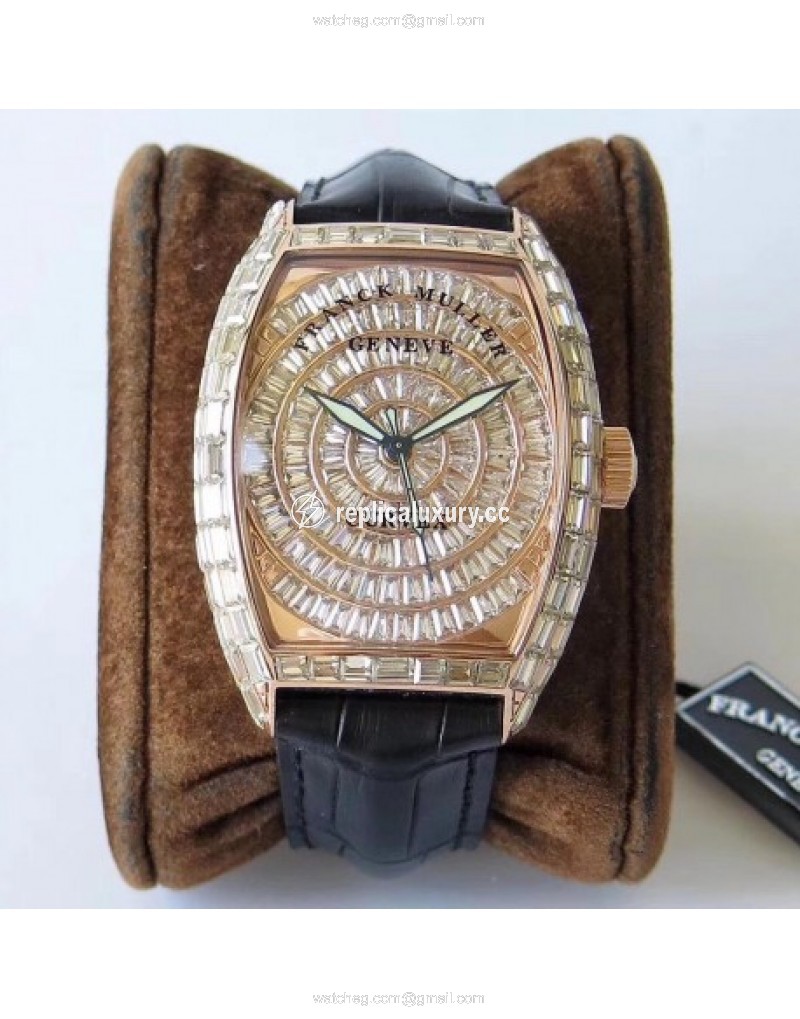 Franck Muller Casablanca 8880 C DT ABF Rose Gold & Diamonds Diamond 