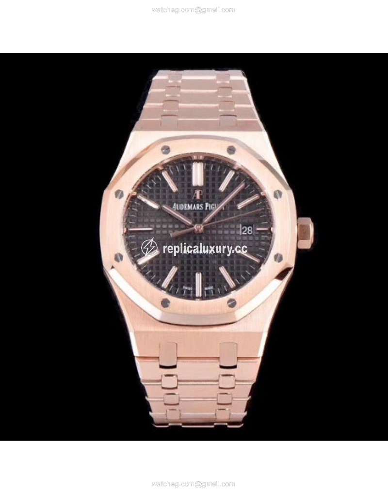 Audemars Piguet Royal Oak 15450 JF V5 Rose Gold Black 