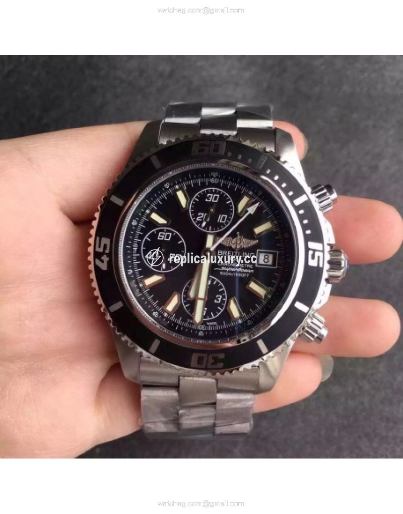 Breitling Superocean Chronograph A1334102/BA84/134A Noob Stainless Steel Black & White 