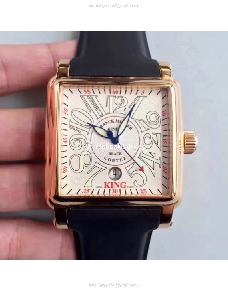 Franck Muller Conquistador Cortez King 10000KSC ZX Rose Gold White 