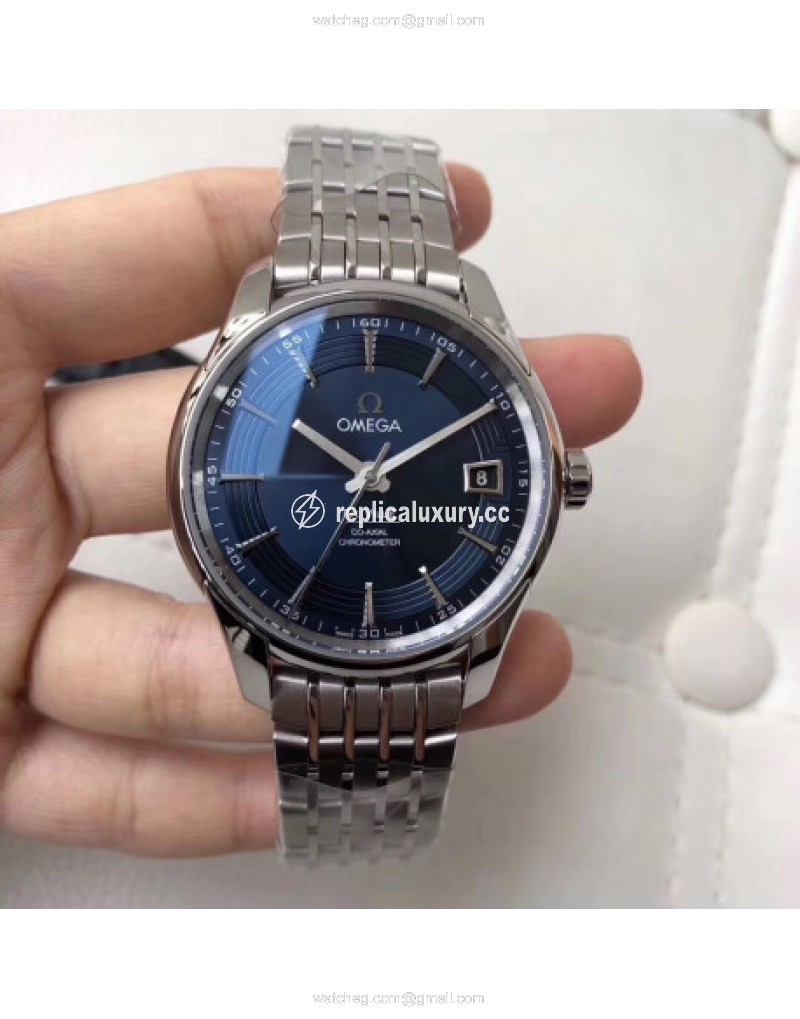 Omega De Ville Hour Vision Co-Axial 41MM 431.33.41.21.03.001 VS Stainless Steel Blue 