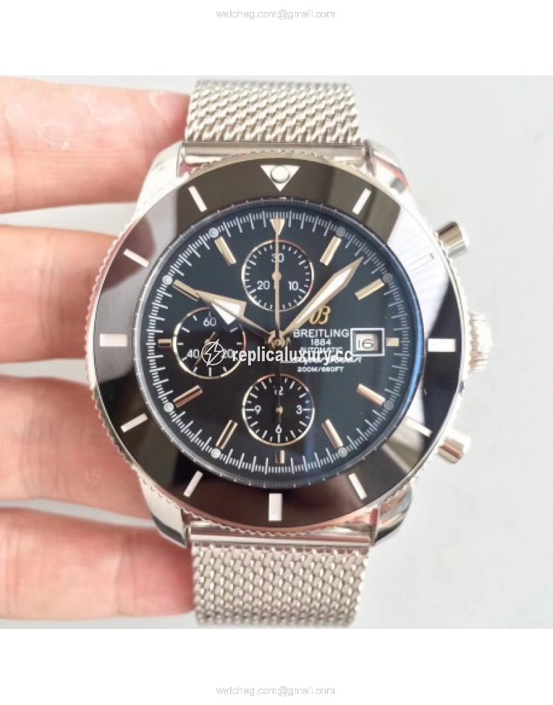 Breitling Superocean Heritage II Chronograph 46 A1332024/B908/152A Noob Stainless Steel Black 