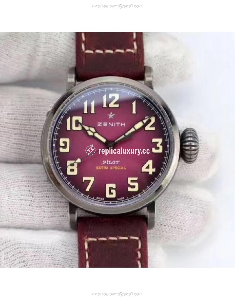 Zenith Pilot Type 20 Extra Special Ton Up 45MM 11.2430.679.21.C801 XF Stainless Steel Purple 