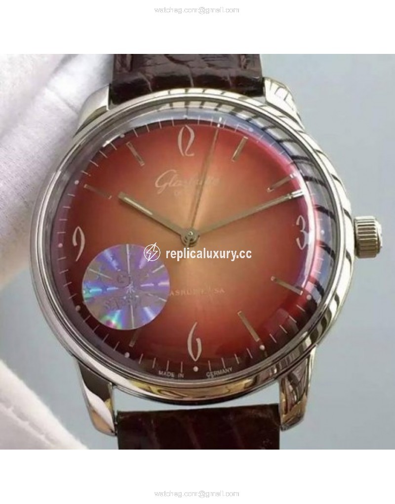 Glashutte Senator Sixties Stainless Steel Red 