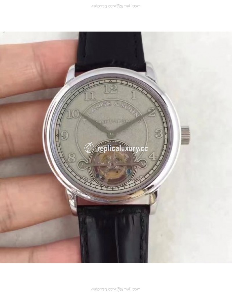 A. Lange & Sohne 1815 Tourbillon 730.032 LH Stainless Steel Grey 