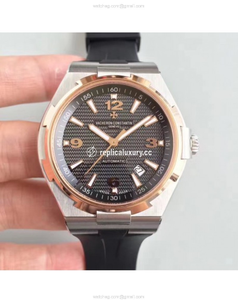 Vacheron Constantin Overseas 47040 JJ Stainless & Rose Gold Steel Black 