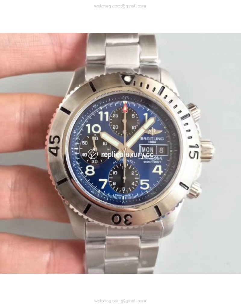 Breitling Superocean Chronograph Steelfish A13341C3/C893 GF Stainless Steel Blue 
