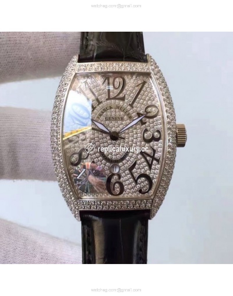 Franck Muller FM 8880 SC DT D6 CD OG Stainless Steel & Diamonds Diamonds 