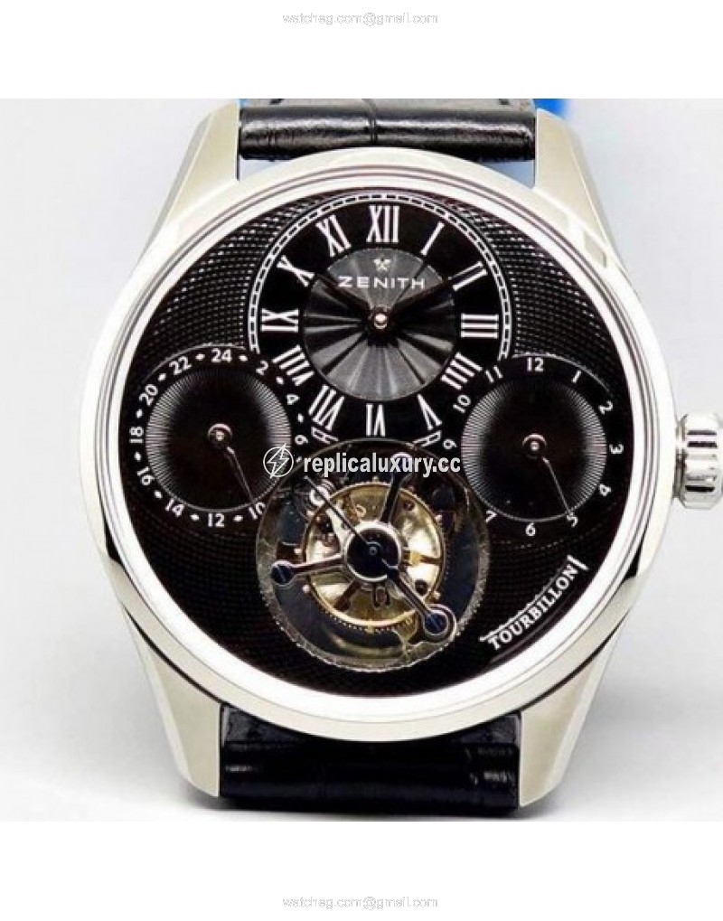 Zenith EP Calender Tourbillon SS/LE Black Swiss Tourbillon