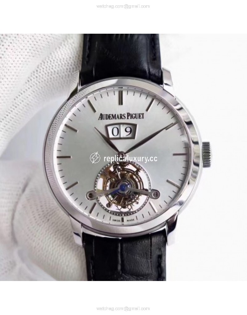 Audemars Piguet Jules Audemars Tourbillon Grande Date 26559 TF Stainless Steel Silver 