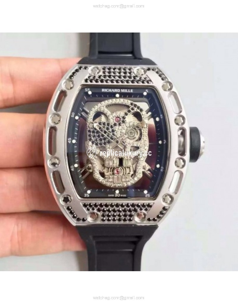 Richard Mille RM052 SF Titanium & Black Diamond Diamond Skull 