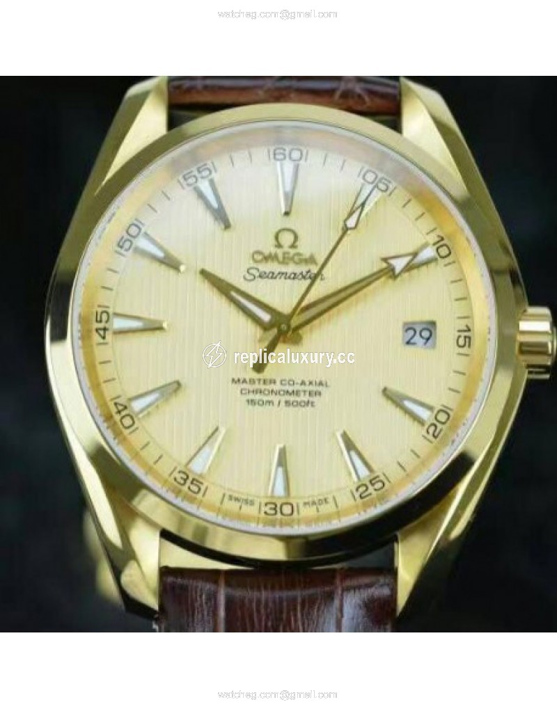 Omega Seamaster Aqua Terra 150M 41MM Yellow Gold Gold 