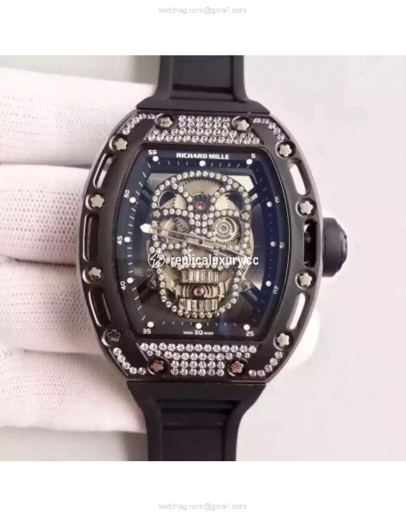 Richard Mille RM052 SF PVD & Diamond Diamond Skull 
