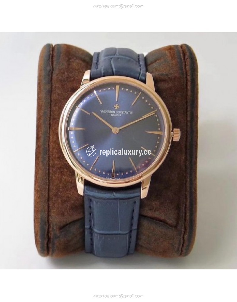 Vacheron Constantin Patrimony 81180/000R-B518 KZ Rose Gold Blue 