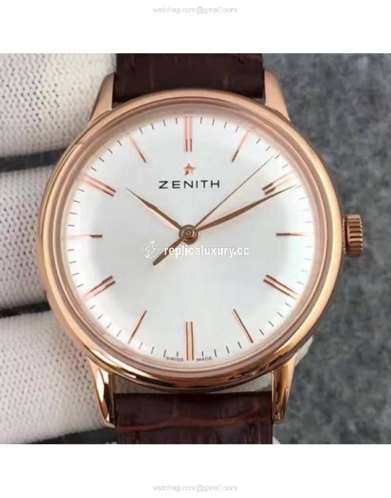 Zenith Elite 6150 18.2270.6150/01.C498 Rose Gold White 