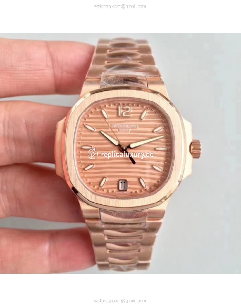 Patek Philippe Ladies Nautilus 7118/1200R PF Rose Gold Rose Gold 