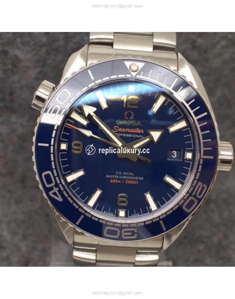 Omega Seamaster Planet Ocean 600M 215.30.44.21.03.001 43.5MM VS Stainless Steel Blue 