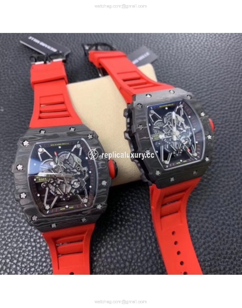 Richard Mille RM35-01 Rafael Nadal KV V2 Forged Carbon Skeleton 