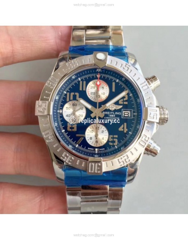 Breitling Avenger II Automatic Chronograph A1338111/C870SS GF Stainless Steel Blue 