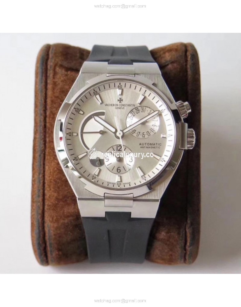 Vacheron Constantin Overseas Dual Time 47450/B01A-9226 TWA Stainless Steel Silver 