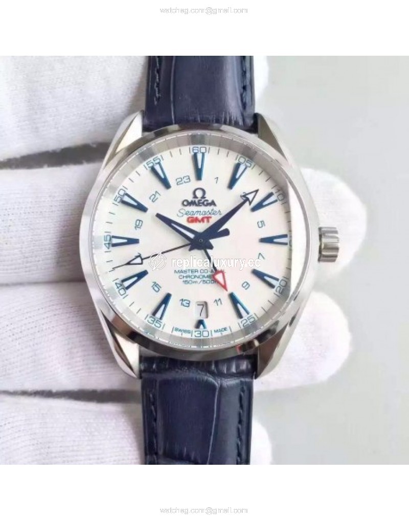 Omega Seamaster Aqua Terra 150M GMT 231.92.43.22.04.001 43MM JH Stainless Steel White 