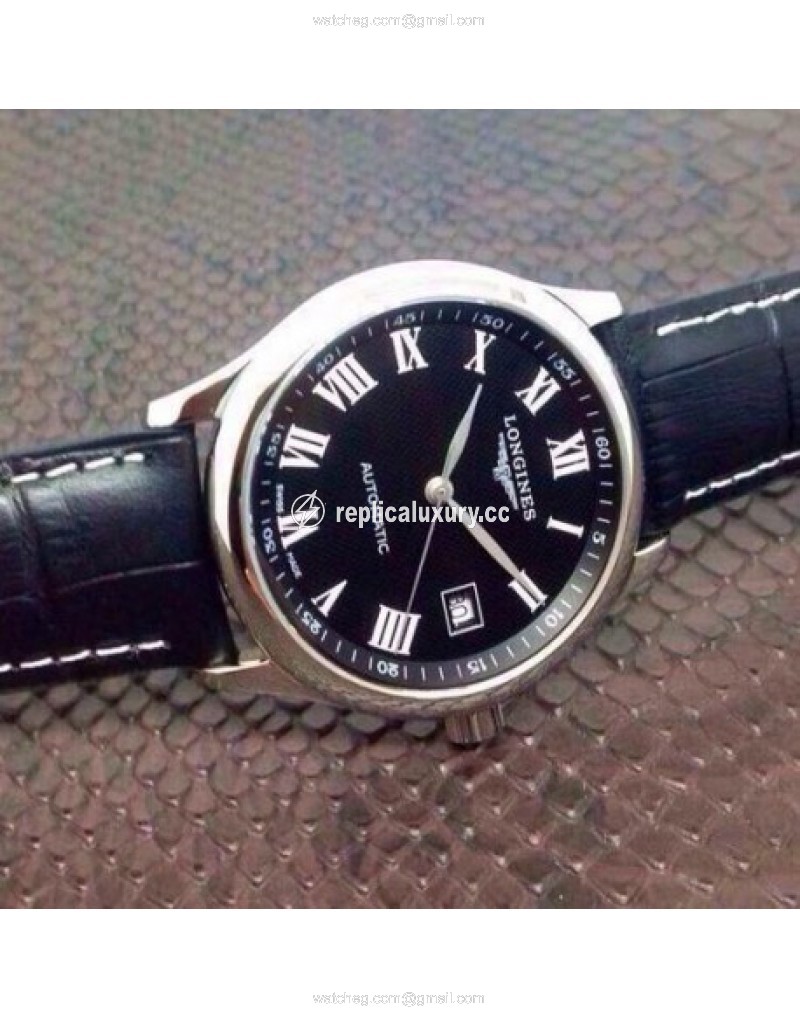 Longines Master Collection Stainless Steel Black 