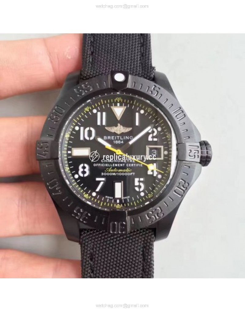 Avenger Seawolf Blacksteel Code Yellow M17330B2 GF PVD Black 