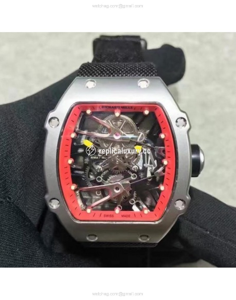 Richard Mille RM27-02 Stainless Steel Red & Skeleton 