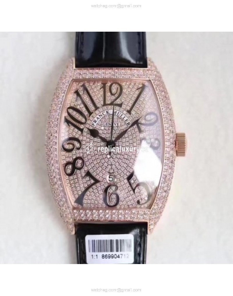 Franck Muller 8880 SC DT ZX Rose Gold & Diamonds Diamond 