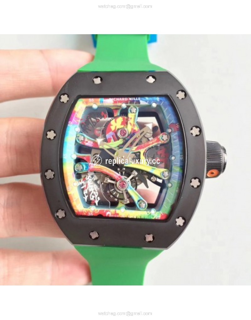 Richard Mille RM068-01 Tourbillon Kongo KV Ceramic Multicolored Skeleton 
