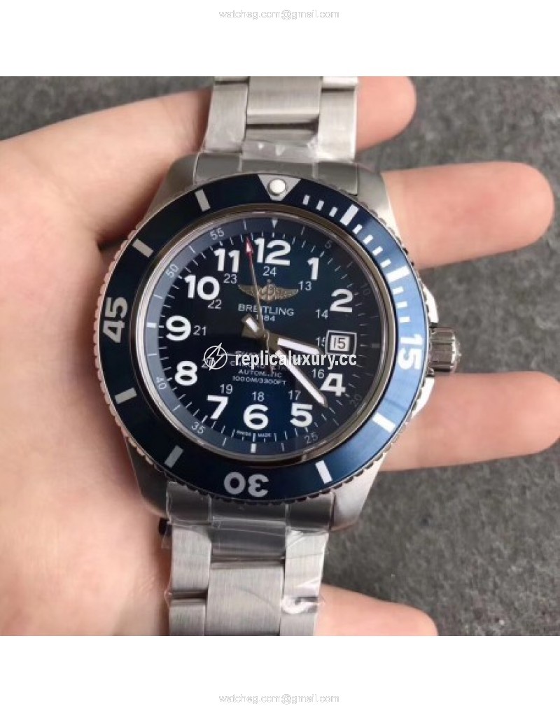 Breitling Superocean II 44MM A17392D8/C910-162A GF Stainless Steel Blue 
